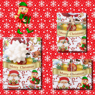 Feuille De Papier Cadeau Joyeux Noël Petit peu de tout Jolly