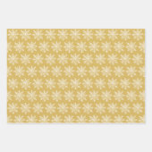 Feuille De Papier Cadeau Joyeux Noël Photo Script Nom Gold Green (Devant 2)