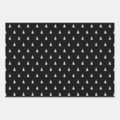 Feuille De Papier Cadeau Joyeux Noël rustique Snowflakes à Noël (Devant 3)