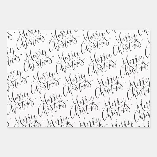 Feuille De Papier Cadeau Joyeux Noël rustique Snowflakes à Noël (Devant)