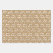 Feuille De Papier Cadeau Joyeux Noël simple Noël (Devant)