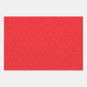 Feuille De Papier Cadeau Joyeux Noël simple rouge blanc vacances (Devant 2)