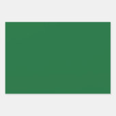 Feuille De Papier Cadeau Joyeux Noël vert et blanc Typographie Cadeau (Devant 3)