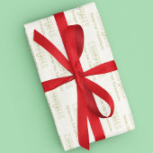 Feuille De Papier Cadeau Joyeux or Motif de Noël personnalisé