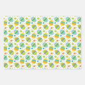 Feuille De Papier Cadeau Joyeux Pâques ou Printemps (Devant 3)