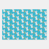 Feuille De Papier Cadeau Joyeux Pâques ou Printemps (Devant)