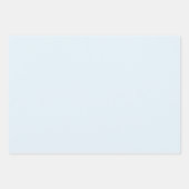 Feuille De Papier Cadeau Joyeux Père Noël bleu clair rayé (Devant 2)