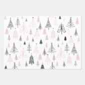 Feuille De Papier Cadeau Joyeux pins de Noël (Devant 3)