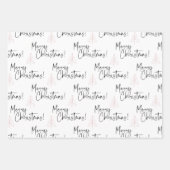 Feuille De Papier Cadeau Joyeux pins de Noël (Devant)