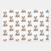 Feuille De Papier Cadeau Joyeux Pitbull Pit Bull Terrier Chien (Devant 2)