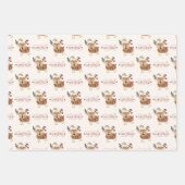 Feuille De Papier Cadeau Joyeux renne de Noël Bébé (Devant 3)