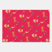 Feuille De Papier Cadeau Joyeux Rosh Hashanah Juif Nouvel An Miel & Pomme (Devant 2)