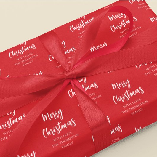 Feuille De Papier Cadeau Joyeux sapin de Noël Simple Buffalo Check Motif