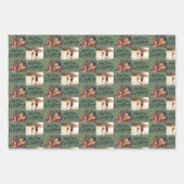 Feuille De Papier Cadeau Joyeux tout Script 6 Photo Noël (Devant 2)