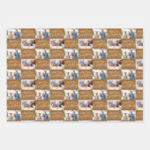 Feuille De Papier Cadeau Joyeux tout Script 6 Photo Noël (Devant)