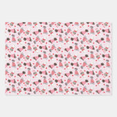 Feuille De Papier Cadeau Joyeux Valentines Day Chiens de Danse (Devant)