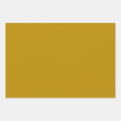 Feuille De Papier Cadeau Juif-Menorah-Or-Plaid (Devant 3)