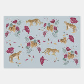 Feuille De Papier Cadeau Jungle exotique de Leo (Devant)