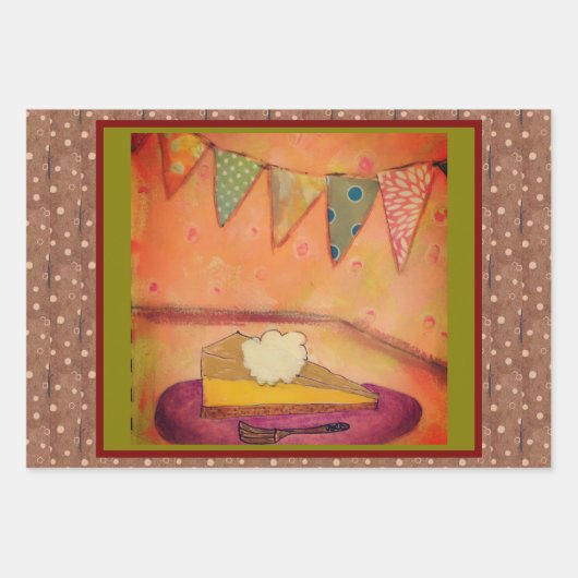 Feuille De Papier Cadeau Just Pie  (Devant 3)