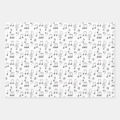 Feuille De Papier Cadeau Juste Noté Blanc (Devant)