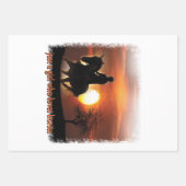 Feuille De Papier Cadeau juste une fille qui aime les chevaux (Devant)