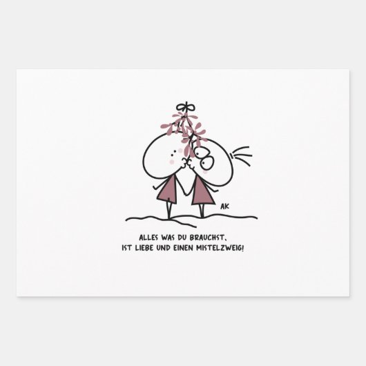 Feuille De Papier Cadeau K&K Xmas  (Devant 2)