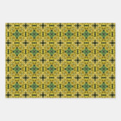 Feuille De Papier Cadeau Kaleidoscope Art Primrose Fleurs Nature (Devant 3)