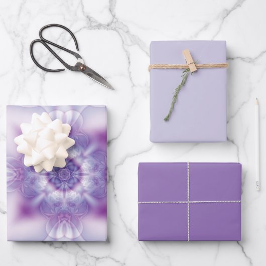 Feuille De Papier Cadeau Kaleidoscope fractal (Recto)