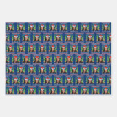 Feuille De Papier Cadeau Kamala Harris Noël (Devant 3)