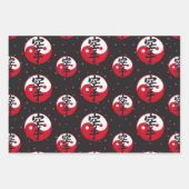 Feuille De Papier Cadeau Karate Motif (Devant 2)