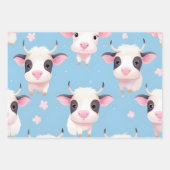 Feuille De Papier Cadeau Kawaii Cute Baby Cows (Devant 2)