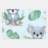 Feuille De Papier Cadeau Kawaii Cute Baby Koala Ours (Devant 3)