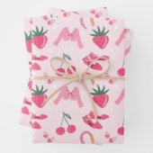 Feuille De Papier Cadeau Kawaii Hand-drawn Girly Things Seamless Pattern (En situation)