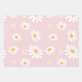 Feuille De Papier Cadeau Kawaii Rétro Rose Marguerite (Devant 3)