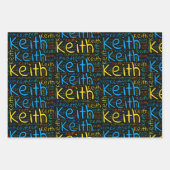 Feuille De Papier Cadeau Keith (Devant 3)