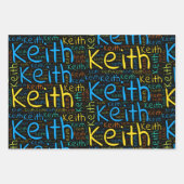 Feuille De Papier Cadeau Keith (Devant)