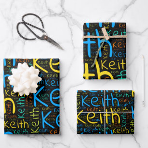 Feuille De Papier Cadeau Keith