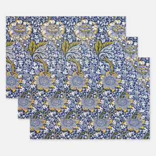 Feuille De Papier Cadeau Kennet par William Morris, Vintage Textile Art