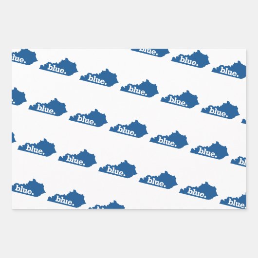 FEUILLE DE PAPIER CADEAU KENTUCKY BLUE STAT (Devant)