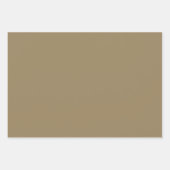 Feuille De Papier Cadeau Khaki Aïd Moubarak Bilingue (Devant 3)