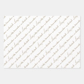 Feuille De Papier Cadeau Khaki Ramadan Mubarak Bilingue (Devant)