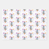 Feuille De Papier Cadeau Kids Rocket Ship Space Travel (Devant)