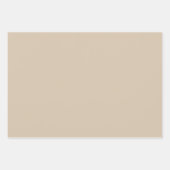 Feuille De Papier Cadeau Kilim Beige Solide Couleur (Devant 2)