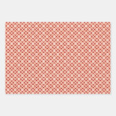 Feuille De Papier Cadeau Kimono floral Impression, Plum, Jade, Peach Wrappe (Devant 3)