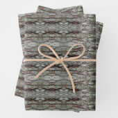 Feuille De Papier Cadeau Kingdom Tree Bark Patterned (En situation)