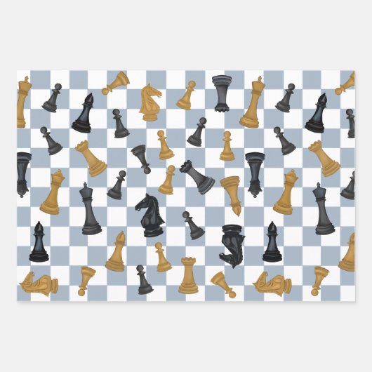 Feuille De Papier Cadeau Kings and Queens Chess Chess (Devant 2)