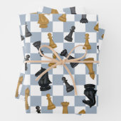 Feuille De Papier Cadeau Kings and Queens Chess Chess (En situation)