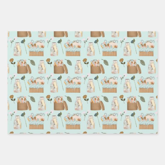 Feuille De Papier Cadeau Kit de notes de couture (Devant 2)