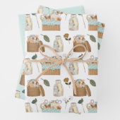 Feuille De Papier Cadeau Kit de notes de couture (En situation)