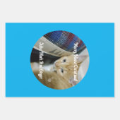 Feuille De Papier Cadeau Kitten Photo Text Name,  Replace,  (Devant 2)